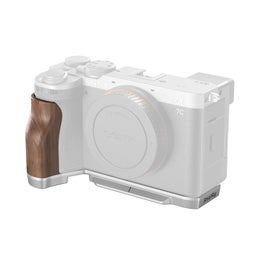SmallRig 4796 L-Shape Mount Plate with Wooden Handle for Sony Alpha 7C II / Alpha 7CR kameran pohjalevy puisella k&auml;sikahvalla