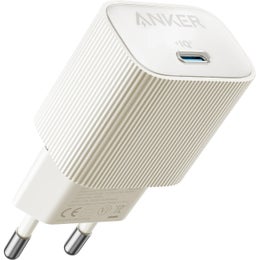 Anker 511 Nano USB-C sein&auml;laturi, valkoinen