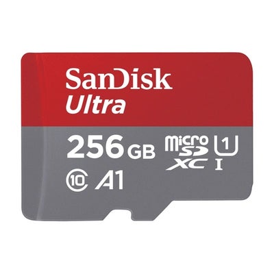Sandisk 256GB Ultra microSDXC 150MB/s -muistikortti+SD Adapter