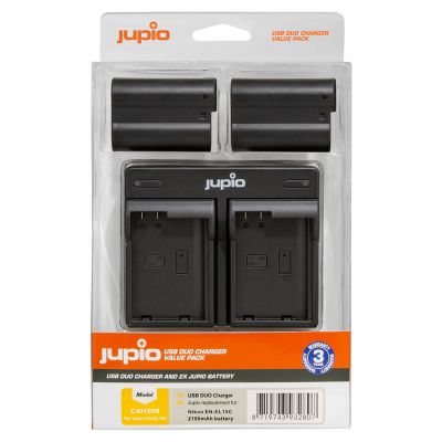 Jupio Value Pack: 2x Battery EN-EL15C 2100mAh + USB Dual Charger