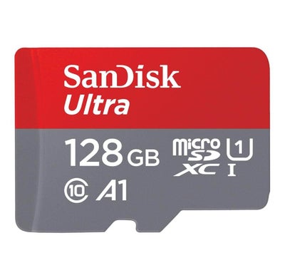 Sandisk 128GB Ultra microSDXC 140MB/s -muistikortti+SD Adapter