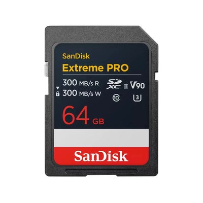 SDXC Extreme Pro 64Gb 300Mb/S UHS-II V90