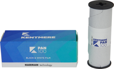Kentmere Pan 100 120 -mustavalkofilmi