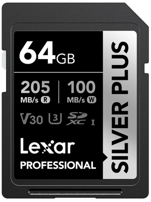 Lexar Professional Silver Plus 1066x UHS-I/U3/A2/4K R205/W100 (V30) -muistikortti