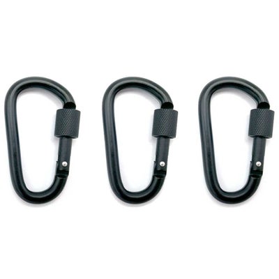 Caruba Carabiner (3kpl), musta