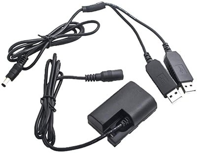 Tarvikeversio Canon DR-E6 akkuadapteri + USB virta-adapteri