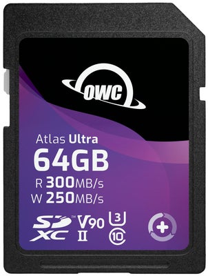 OWC SD Atlas S Ultra SDHC UHS-II R300/W250 (V90) 64GB -muistikortti