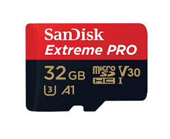 SanDisk MicroSDHC Extreme Pro 32GB 100MB/s A1 C10 V30 UHS-I