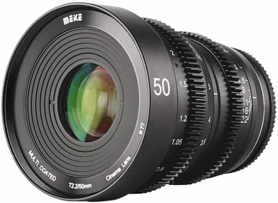Meike 50mm T/2.2 Cinema -objektiivi, MFT