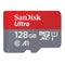 Sandisk 128GB Ultra microSDXC 140MB/s -muistikortti+SD Adapter