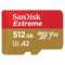 Sandisk MicroSDXC Extreme 512GB w/Adapter 190MB/s A2 C10 V30 -muistikortti